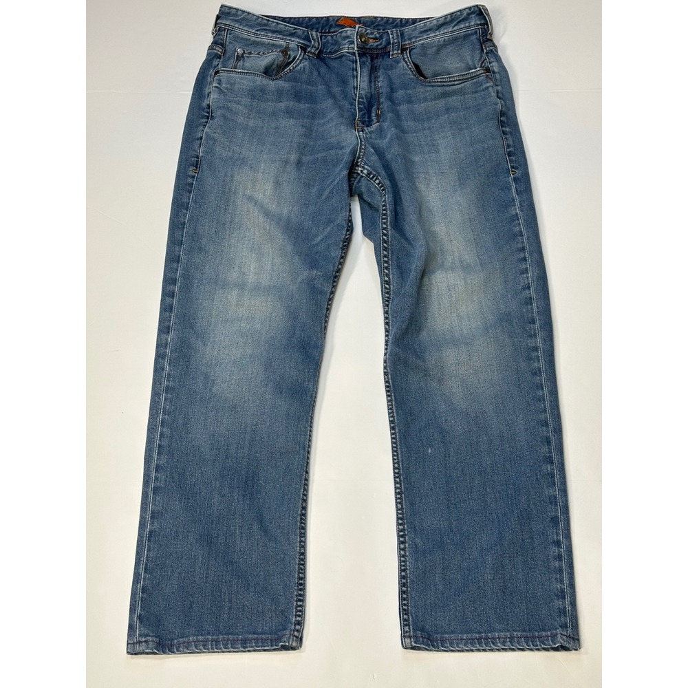 Tommy Bahama Mens Relaxed Straight Leg Jeans Blue Wash 33x30